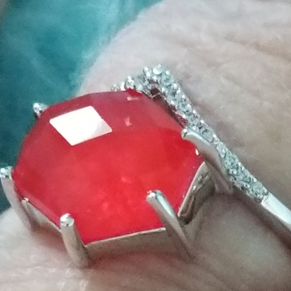 RED QUARTZ RING - Picture 8 of 10